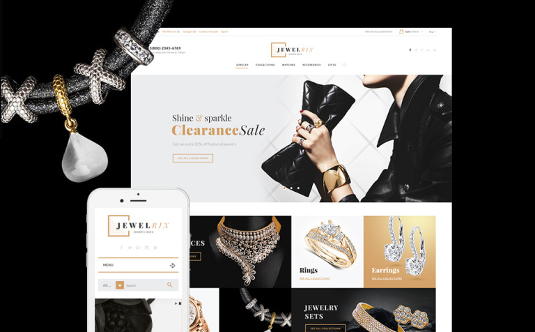 Jewelrix - Jewelry Store Responsive PrestaShop Template Big Screenshot Jewelrix - Jewelry Store PrestaShop Theme New Screenshots BIG