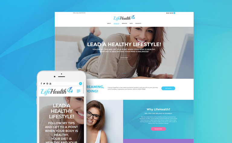 LifeHealth - Healthy Lifestyle Coach Responsive Responsive WordPress Template Big Screenshot LifeHealth - Healthy Lifestyle Coach Responsive WordPress Theme New Screenshots BIG