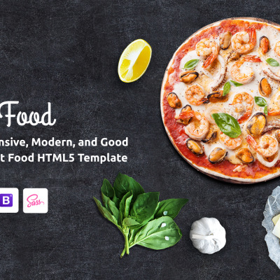 Quick Food - Fast Food Restaurant HTML5 Website Template Website Template #61177