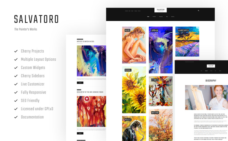 Salvatoro Responsive WordPress Theme Big Screenshot Salvatoro WordPress Theme New Screenshots BIG