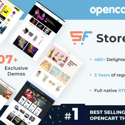 StoreFlex - Адаптивний багатоцільовий OpenCart шаблон + RTL #61111