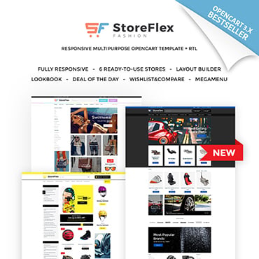 StoreFlex - Responsive Multipurpose OpenCart Template + RTL 