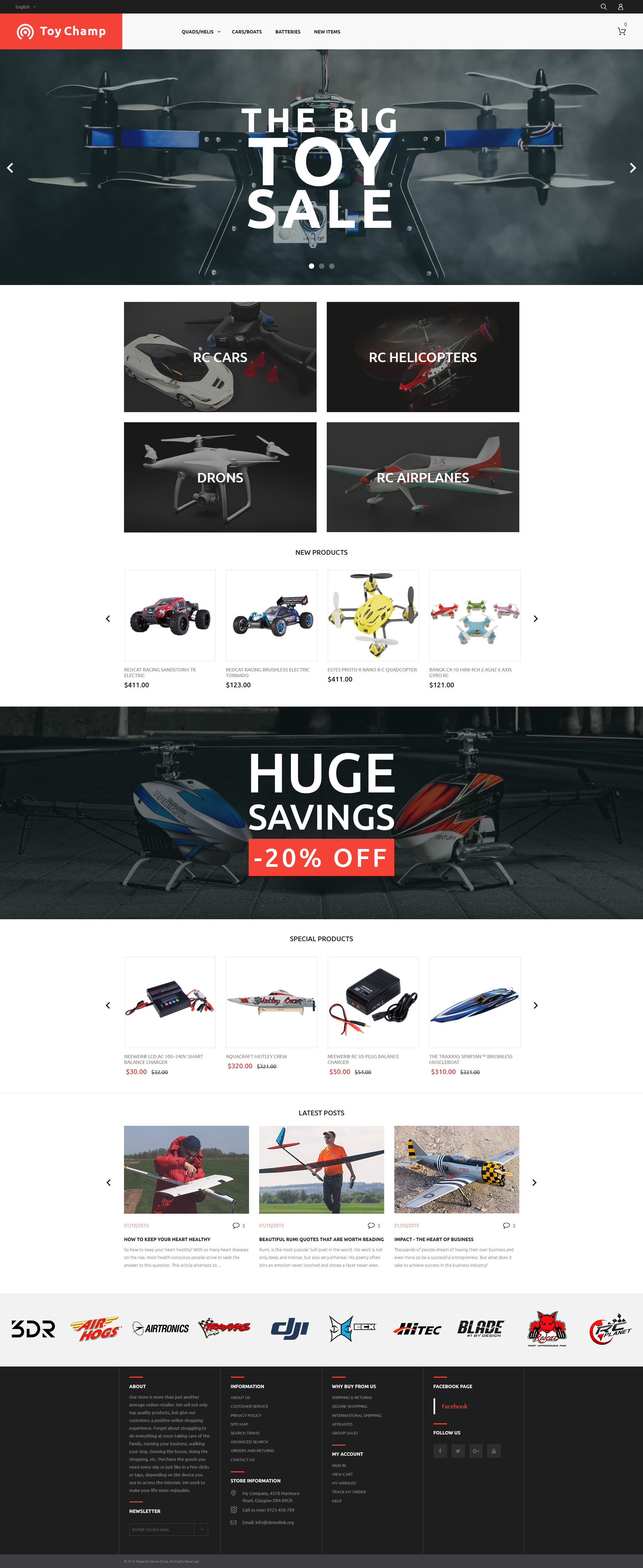 Tema Magento "Toy Champ" #61192