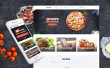 Fast Food Restaurant Parallax Template Web Screenshot Pequeno Template Web Flexível para Sites de Fast Food №61177