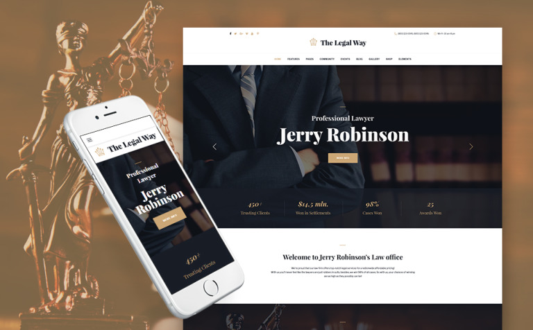 The Legal Way - Lawyer & Attorney Responsive WordPress Theme Big Screenshot The Legal Way - Lawyer & Attorney WordPress Theme New Screenshots BIG