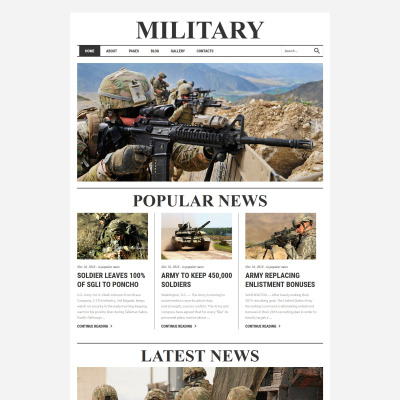 Thème Joomla adaptatif  pour site militaire #61136