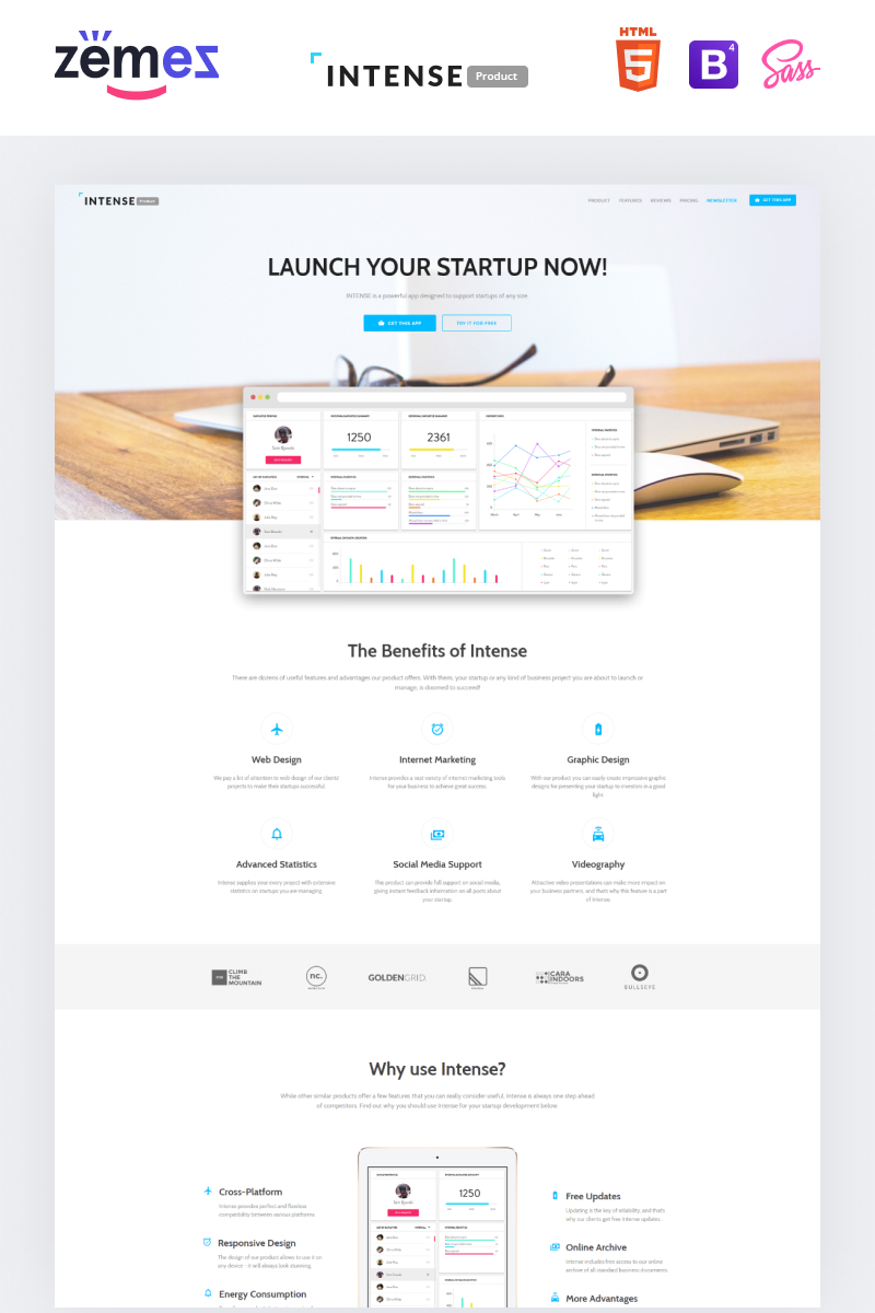 Web Developer Landing Page Template New Screenshots BIG