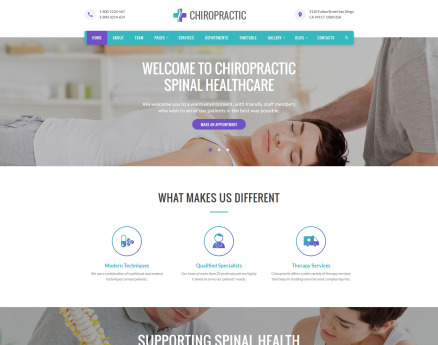 Chiropractic - Alternative Medicine Website Template