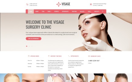 Visage - Plastic Surgery Clinic Website Template