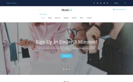 Tradex - Forex Trading WordPress Theme