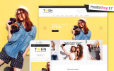 Fashion Store Адаптативная prestashop тема Маленький скриншот Адаптивный PrestaShop шаблон №61230 на тему модный магазин