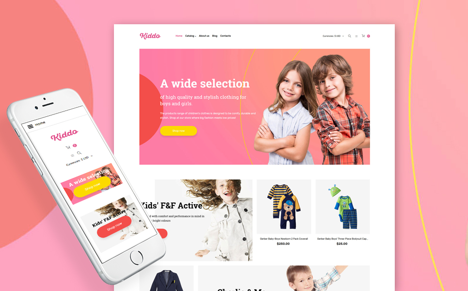 Baby Store Responsive VirtueMart Template New Screenshots BIG