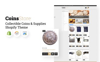 Collectible Coins & Supplies Shopify Theme