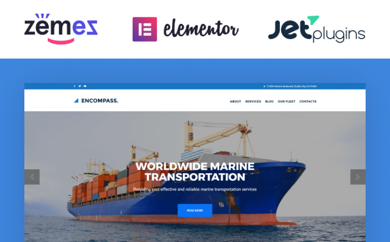 Encompass - Transportation Maritime WPML ready WordPress Template Big Screenshot Encompass - Transportation Maritime WordPress Theme New Screenshots BIG