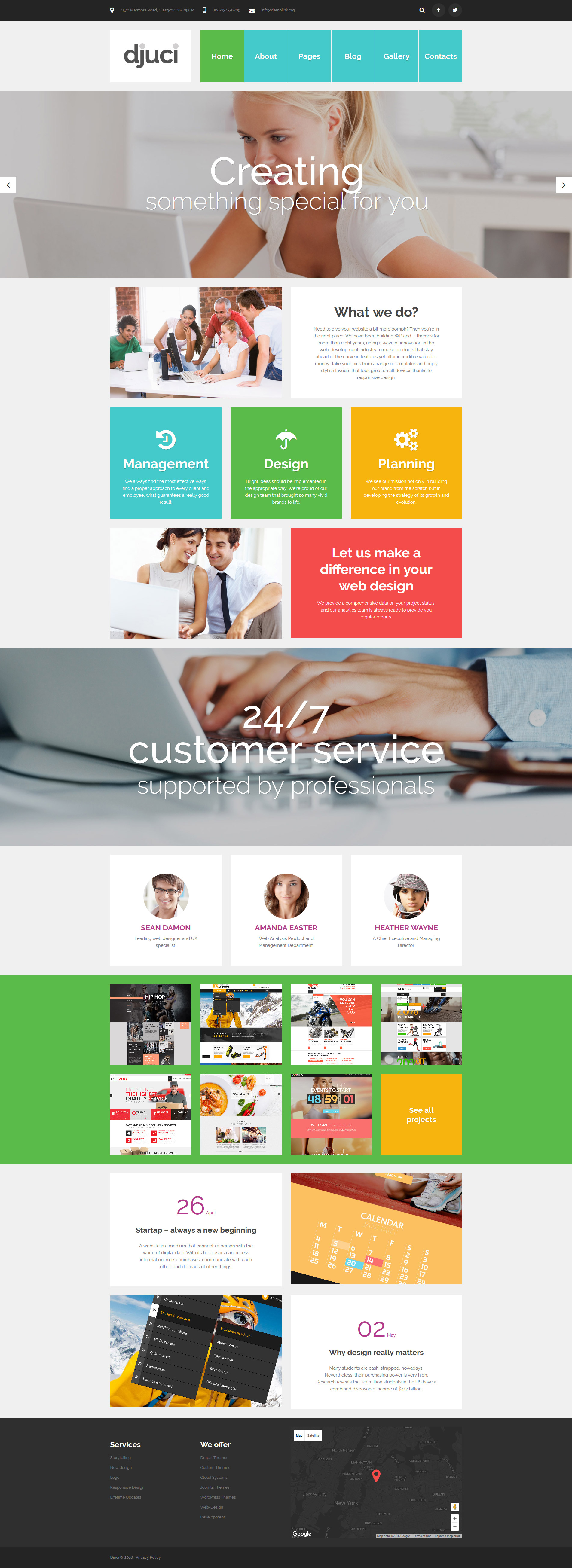 Joomla Vorlage namens "Djuci - Web Design Agency" #61208