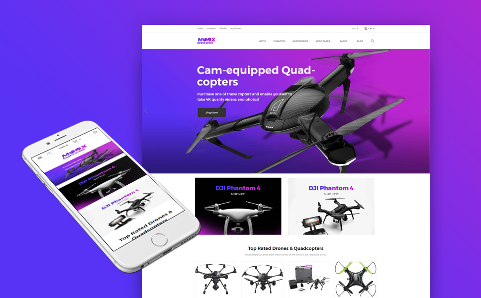 Moox - Drone Shop WooCommerce Theme New Screenshots BIG