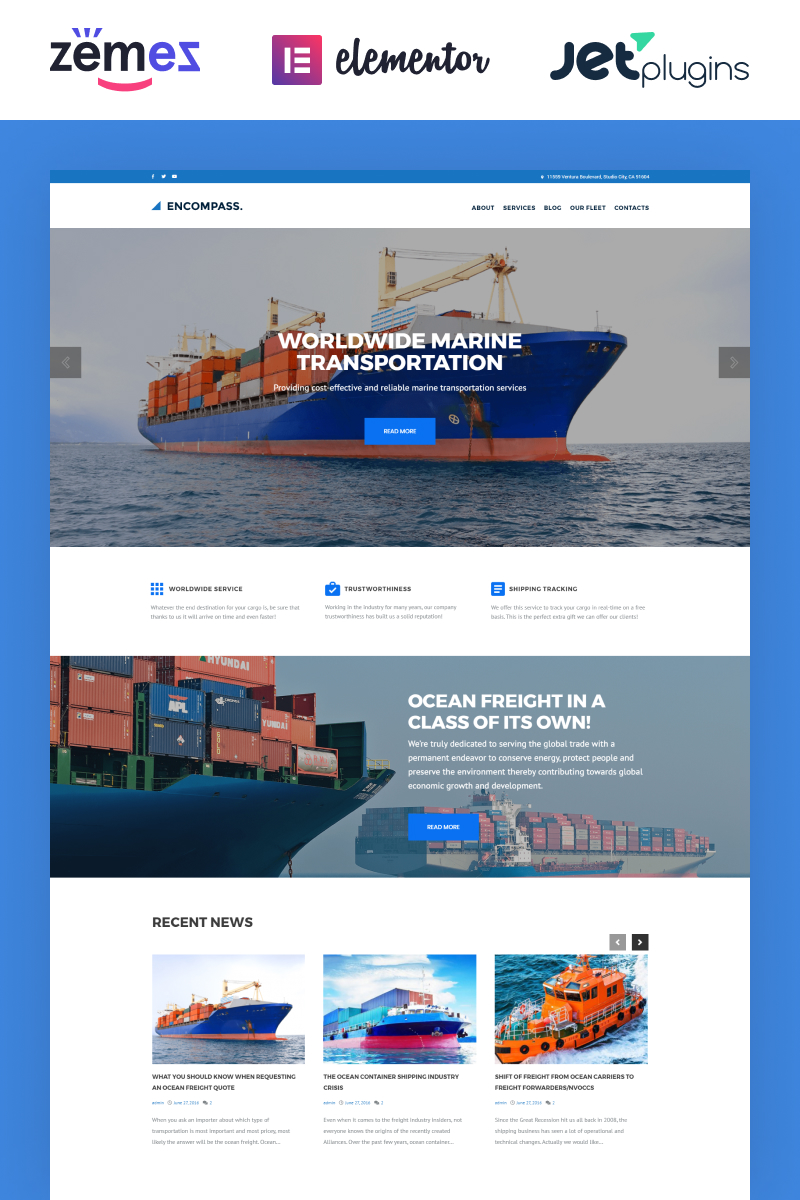 Tema De WordPress "Encompass" #61223 - captura de pantalla