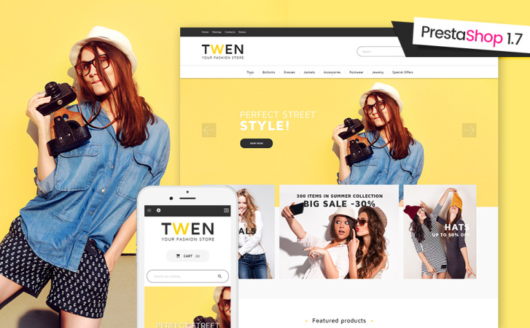 Twen - Fashion Store Responsive Twen - Fashion Store Responsive PrestaShop 1.7 theme Big Screenshot Twen - Fashion Store Responsive PrestaShop 1.7 theme Big Screenshot