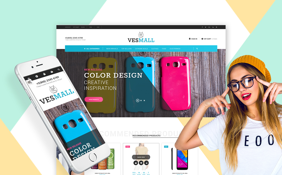 Vesmall - Wholesale store PrestaShop Theme New Screenshots BIG