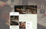 Barbershop - Haarpflege & Haarstyling Responsive Website Theme Kleiner Screenshot Website Vorlage namens "Barbershop - Haarpflege & Haarstyling"