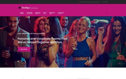 Eventique - events company WordPress Theme