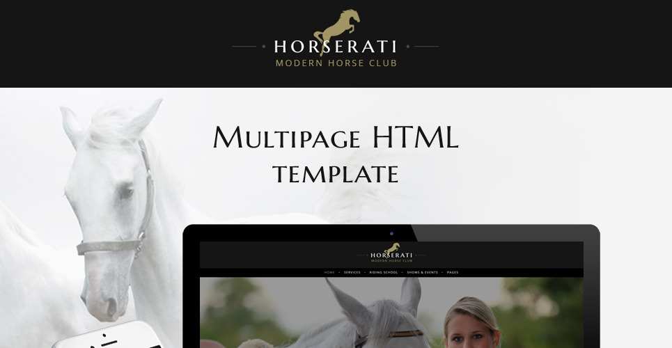 Horserati - Horse Club Multipage Website Template