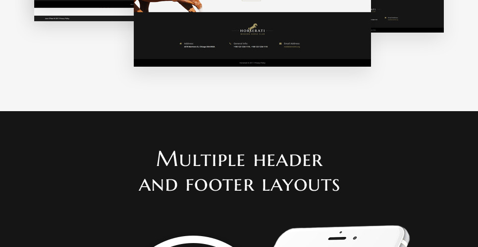  Horserati - Horse Club Multipage Website Template