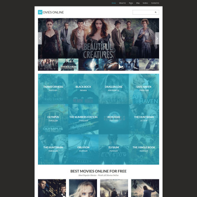 Адаптивный Joomla шаблон №61332 на тему кино #61332