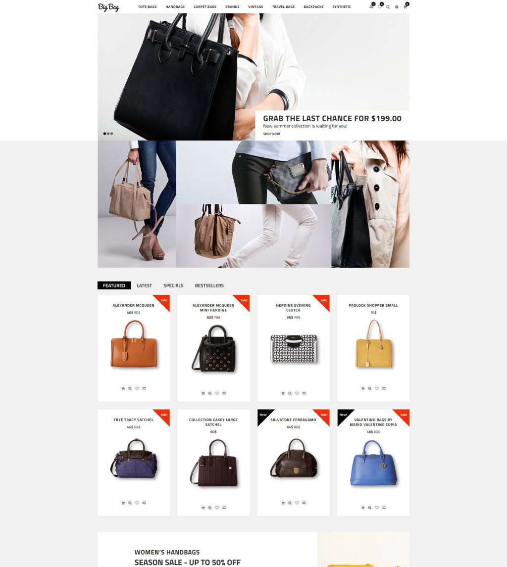 Fashion Shop OpenCart Template