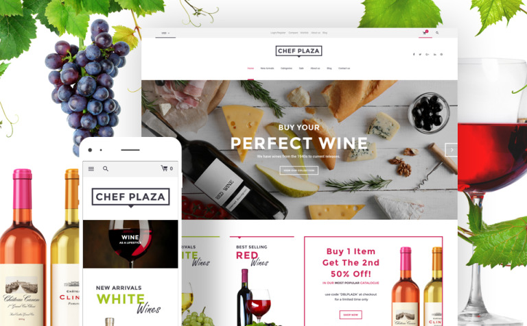 Chef Plaza Food And Wine Store Responsive WooCommerce Theme Big Screenshot Chef Plaza Food And Wine Store WooCommerce Theme New Screenshots BIG