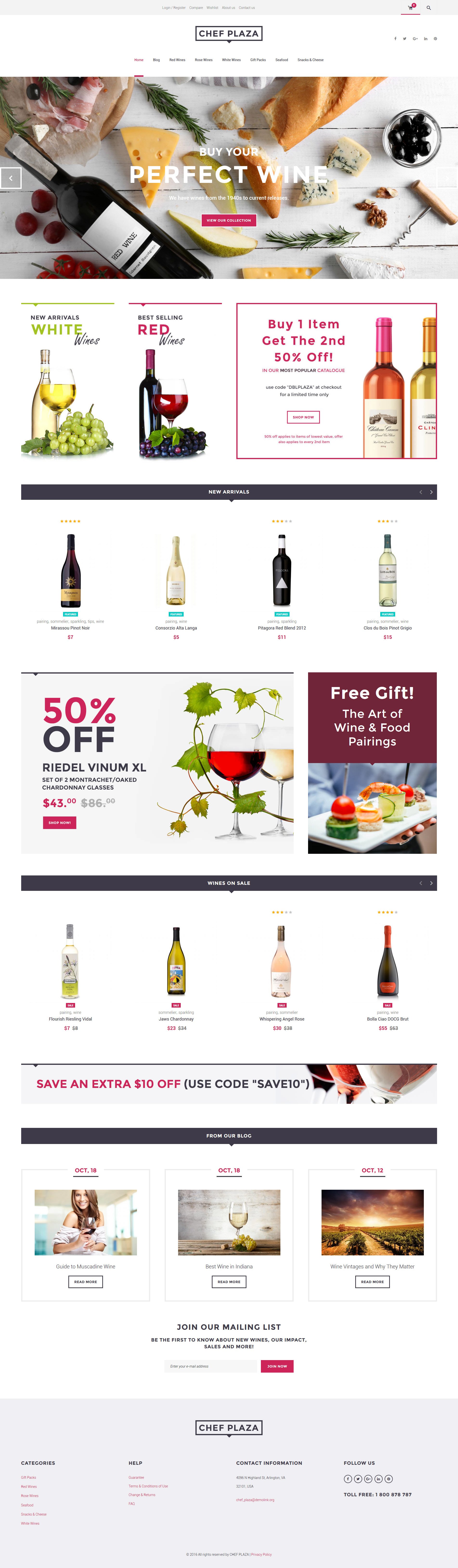 Chef Plaza Food And Wine Store WooCommerce Theme New Screenshots BIG