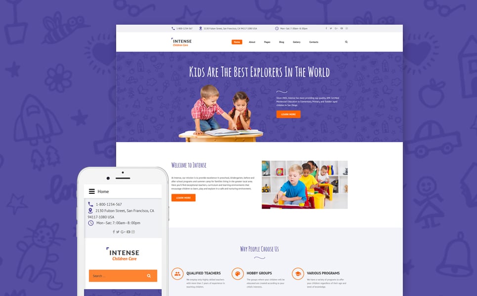 Children Care Responsive Joomla Template New Screenshots BIG