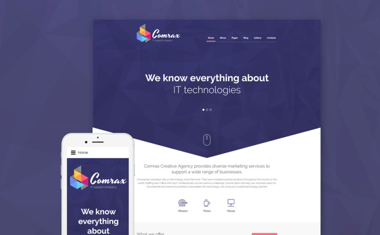 Comrax - IT Consulting Responsive Joomla Theme Big Screenshot Comrax - IT Consulting Joomla Template New Screenshots BIG