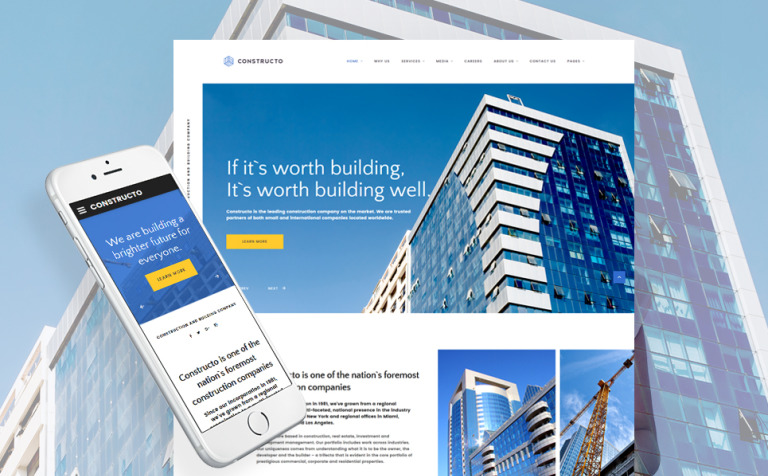 Constructo - Architecture & Construction Company Responsive Responsive Website Theme Big Screenshot Constructo - Architecture & Construction Company Responsive Website Template New Screenshots BIG