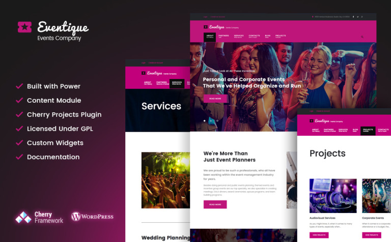 Eventique - events company Responsive WordPress Theme Big Screenshot Eventique - events company WordPress Theme New Screenshots BIG
