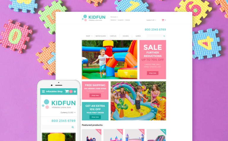 KidFun - Kids Toys & Games Store Parallax OpenCart Theme Big Screenshot KidFun - Kids Toys & Games Store OpenCart Template New Screenshots BIG