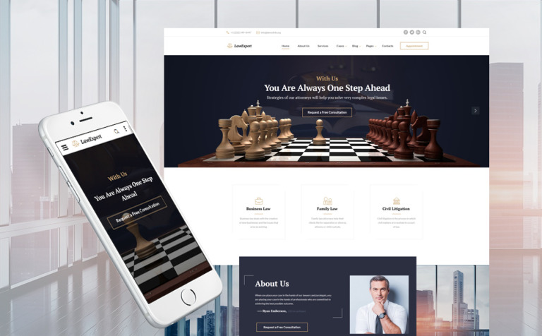 Law Expert - Law Firm Responsive Responsive Website Template Big Screenshot Law Expert - Law Firm Responsive Website Template New Screenshots BIG