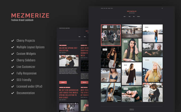 Mezmerize - Fashion Brand Lookbook Responsive WordPress Theme Big Screenshot Mezmerize - Fashion Brand Lookbook WordPress Theme New Screenshots BIG