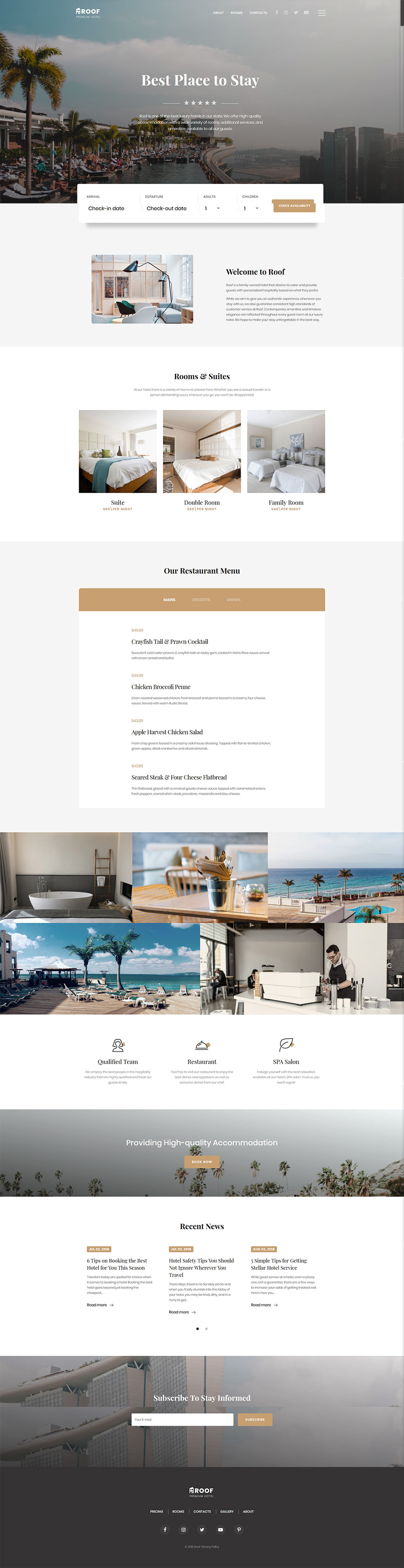 Small Inn - Mini Hotel Responsive Multipage Website Template New Screenshots BIG