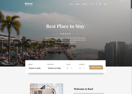 Hotel & Resort Bootstrap