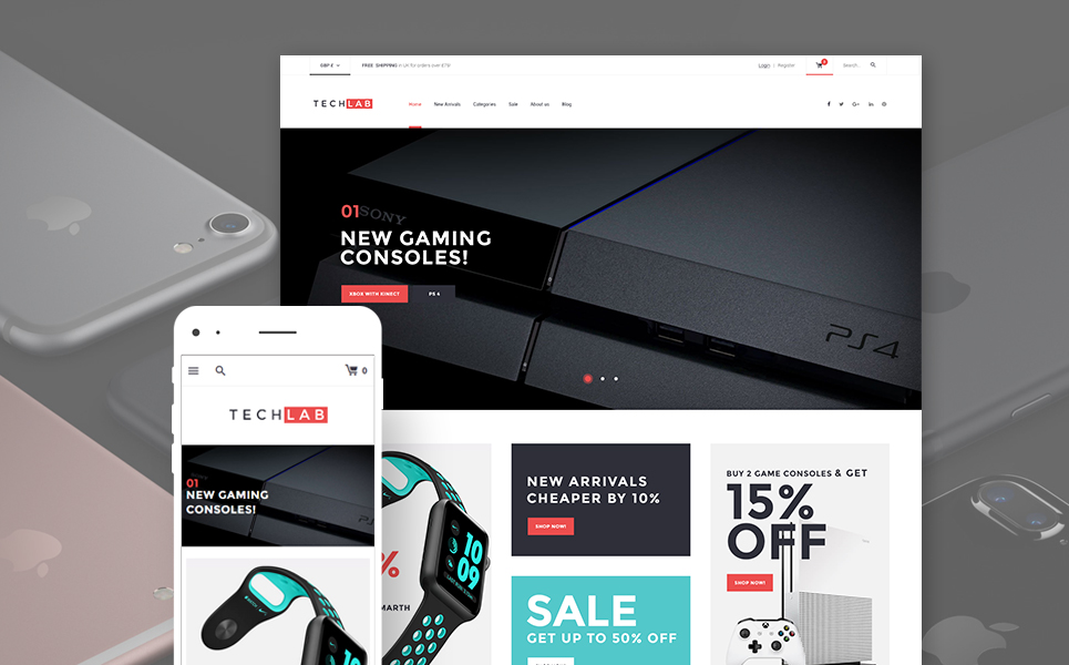 TechLab - Innovative Electronics Store WooCommerce Theme New Screenshots BIG