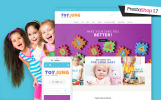 ToyJung Responsivo Plantilla de PrestaShop Captura de Pantalla Pequeña Tema de PrestaShop para Sitio de Tienda de Juguetes