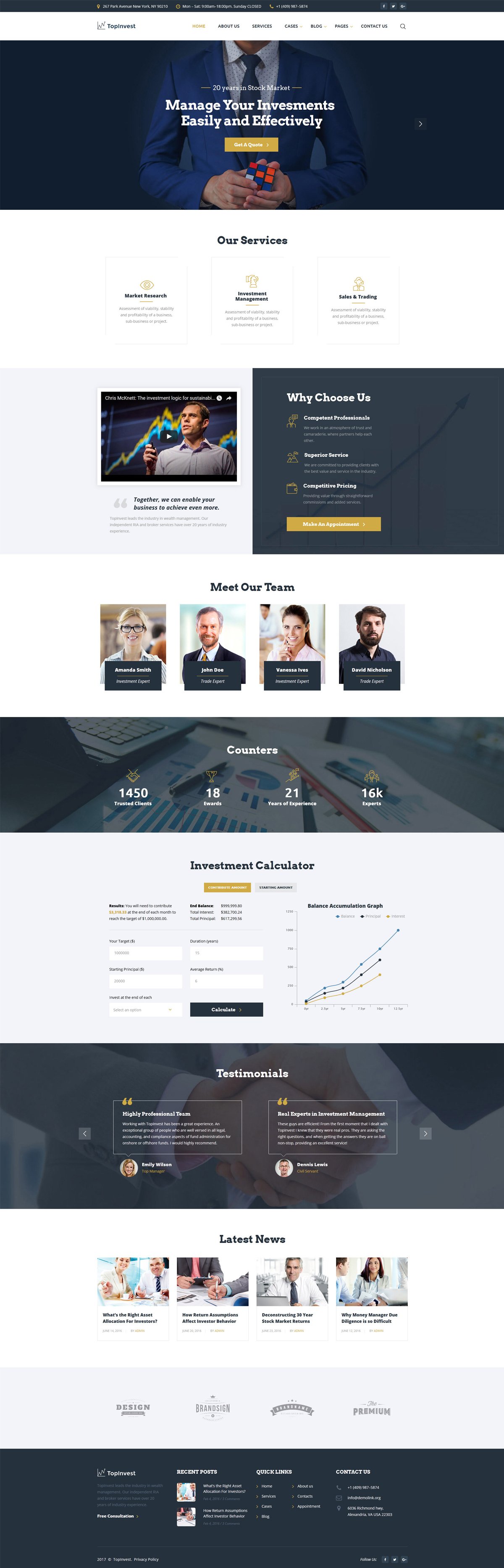 Holding Company Website Template