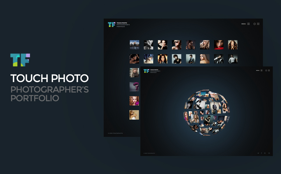 Touch Photo Website Template New Screenshots BIG