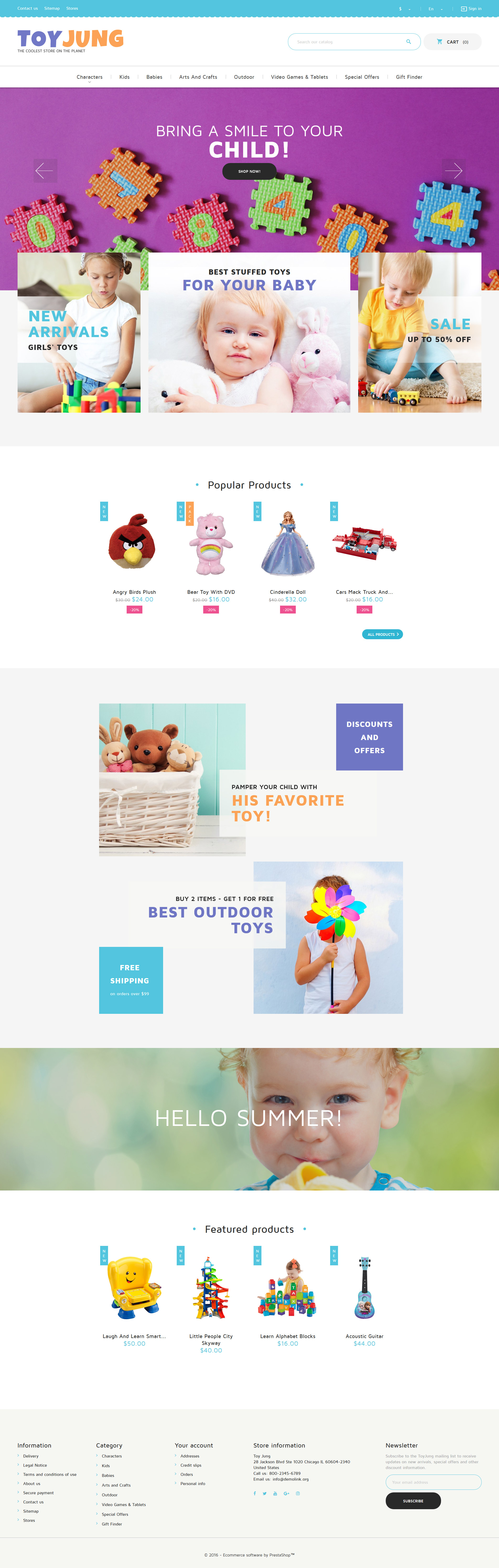 ToyJung - Toy Store Responsive PrestaShop Theme - screenshot