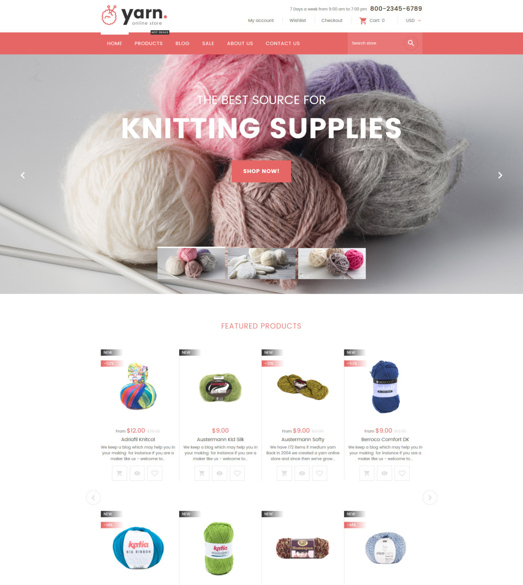 Knitting Shopify Theme