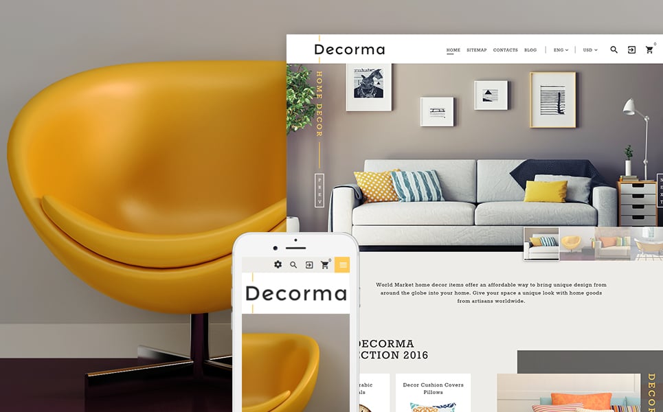 Decorma - Interior Design PrestaShop Theme 