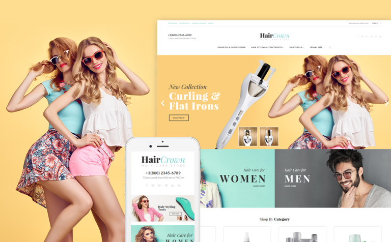 HairCrown - Hair Salon Responsive Responsive Magento Theme Big Screenshot HairCrown - Hair Salon Responsive Magento Theme New Screenshots BIG