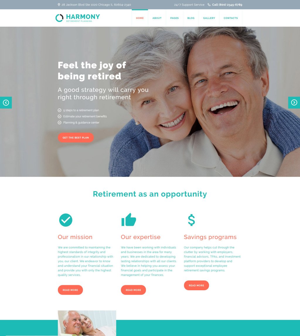 Retirement Planning Joomla Theme