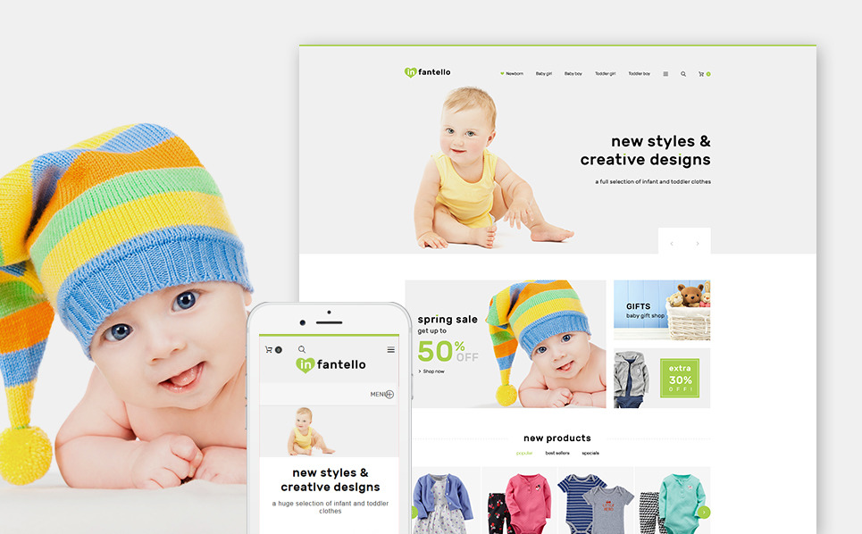 Infant Clothing Store Theme
